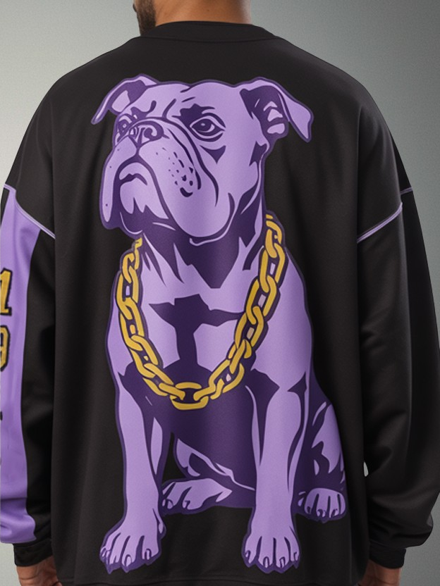 Omega Psi Phi Bulldog Legacy Grid Sweatshirt - Image 2