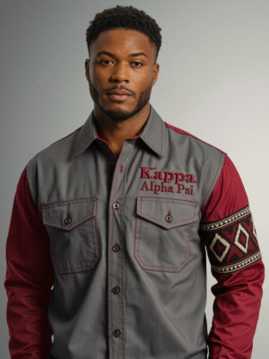 Kappa Alpha Psi Two-Tone Nupe Long-Sleeve Button-Up Shirt