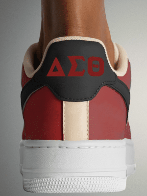 Delta Sigma Theta Red & Cream Power Step Street Sneakers