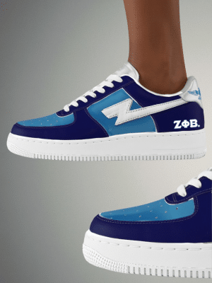 Zeta Phi Beta Blue Reign Classic Street Sneakers