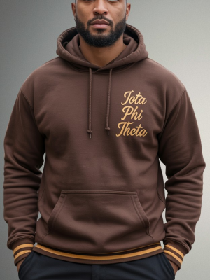 Iota Phi Theta Vertical Greek Letter Iota Premium Hoodie