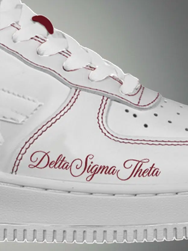 Delta Sigma Theta Strength Court Low Street Sneakers - Image 2