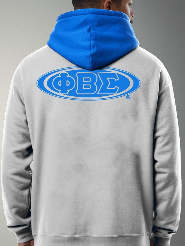 Phi Beta Sigma Minimalist Oval Premium Hoodie - Image 2